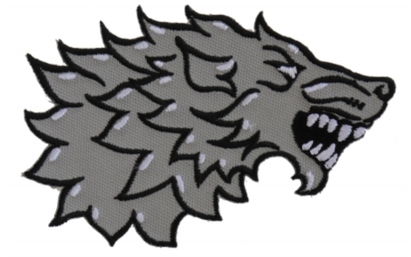 Sideways Wolf Patch